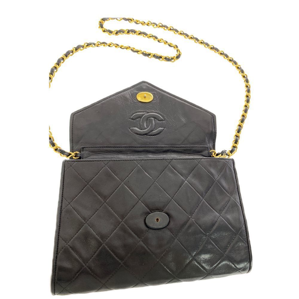 CHANEL Coco Envelope Flap Chain Shoulder Bag Black x - Picture 7 of 10